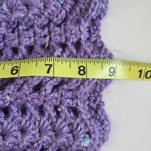 Handmade Crochet Baby Cardigan & Skirt Set Purple Size 18 months - 2T - Picture 11 of 11